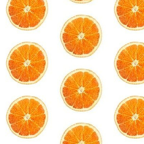 Juicy orange slice print