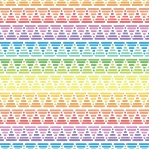 Rainbow Colored Triangle Pattern