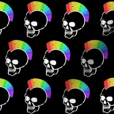 Rainbow Skulls