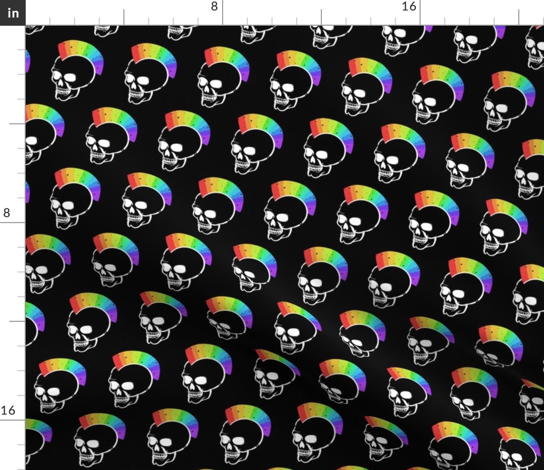 Rainbow Skulls