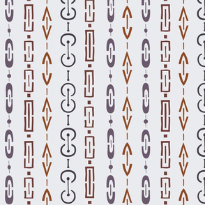 Chain Link - Brown and Grey