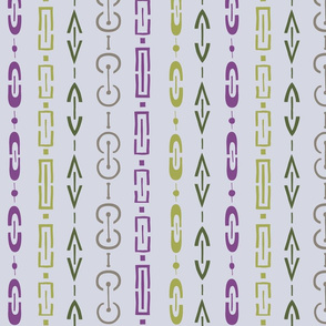 Chain Link - Purple and Green 