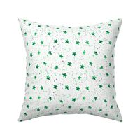 Shamrock green Moondust and stars - watercolor night sky with splatters and stars for modern nursery baby p306