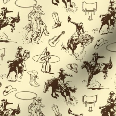 Cowboys Rodeo Western Horses