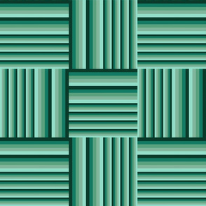Green stripe squares