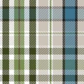 Wilderness Plaid - Natural Large Scale