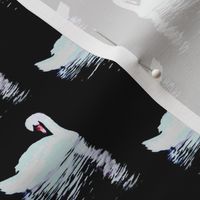 Painted swans print