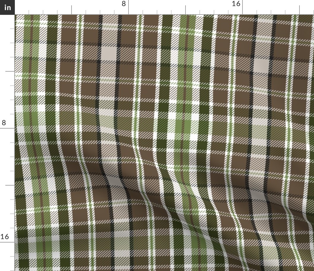 Wilderness Plaid - Brown Large Scale