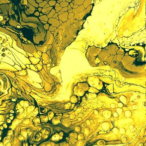 Yellow Acrylic Pour