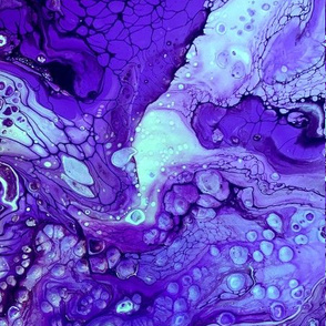 Icy Purple Acrylic Pour