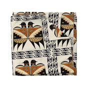 Mimbres Indian Tribal Twin Birds 21x18 - Design 10176780