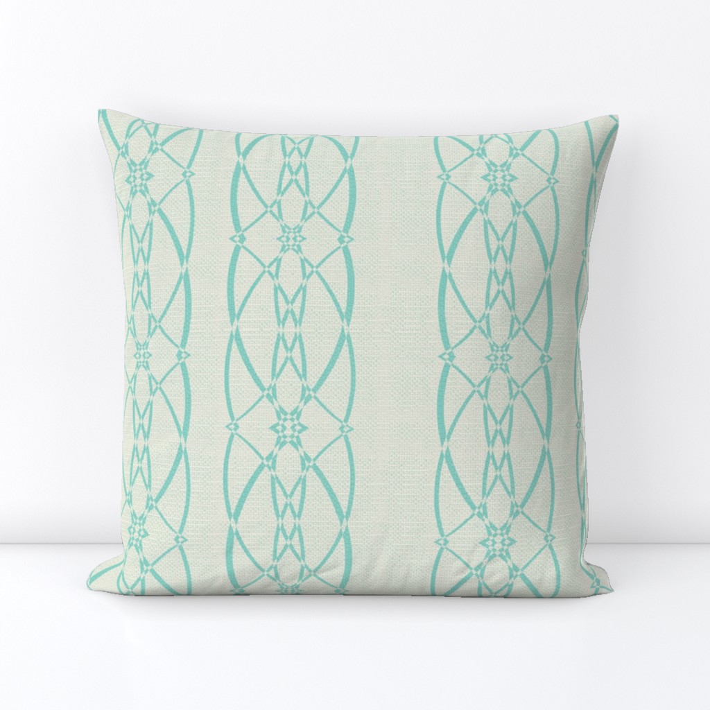 Textured trellis - sea foam blue 