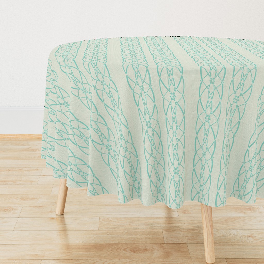 Textured trellis - sea foam blue 