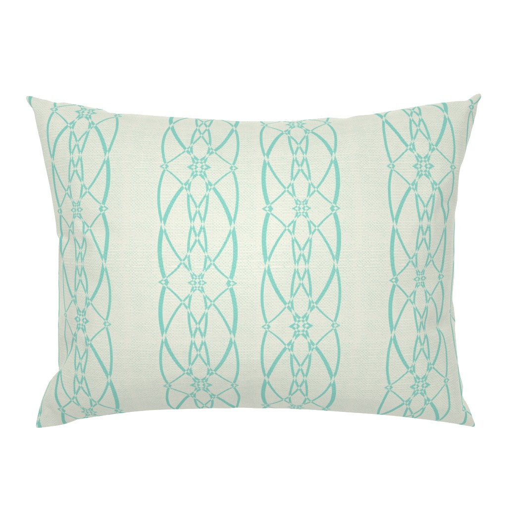 Textured trellis - sea foam blue 