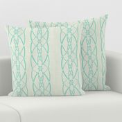 Textured trellis - sea foam blue 