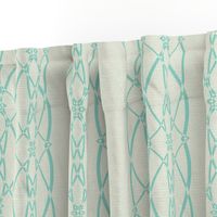 Textured trellis - sea foam blue 