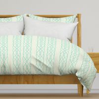 Textured trellis - sea foam blue 