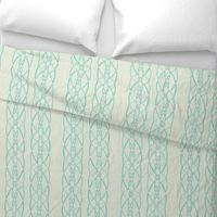 Textured trellis - sea foam blue 