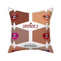 6 Lipstick cut out facemasks - darker shades