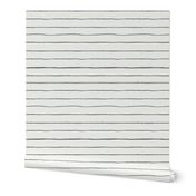 painted stripes fabric - baby nursery linen look fabric - sfx3919 night