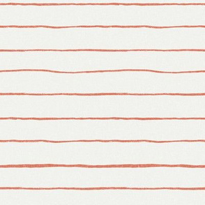 painted stripes fabric - baby nursery linen look fabric - sfx1436 apricot