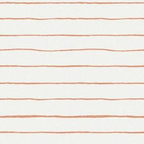 painted stripes fabric - baby nursery linen look fabric - sfx1328 sandstone