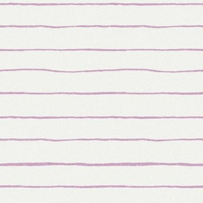 painted stripes fabric - baby nursery linen look fabric - sfx3307 lavender