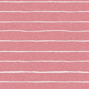 painted stripes fabric - baby nursery linen look fabric - sfx1610 dusty rose