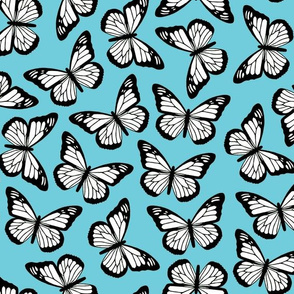 butterflies - light blue