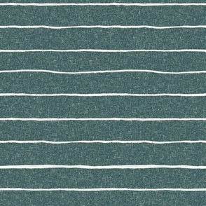 painted stripes fabric - baby nursery linen look fabric - sfx5914 spruce