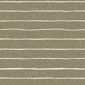painted stripes fabric - baby nursery linen look fabric - sfx0620 aloe