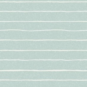painted stripes fabric - baby nursery linen look fabric - sfx6205, milky green