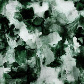 olive green watercolor: small