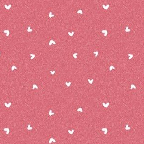 mini hearts fabric - dainty hearts design -sfx1755 crimson