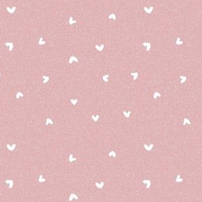 mini hearts fabric - dainty hearts design -sfx1611 powder pink