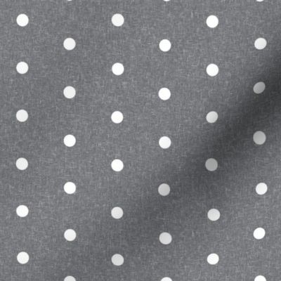 mini dots fabric - minimal dot, swiss dots - sfx4005 steel