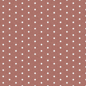 mini dots fabric - minimal dot, swiss dots - sfx1443 redwood