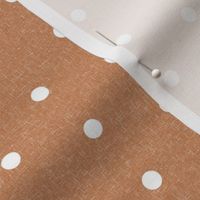 mini dots fabric - minimal dot, swiss dots - sfx1346 caramel
