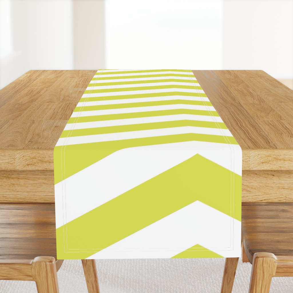 Chartreuse Chevron