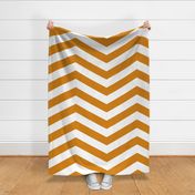 Orange and White Chevron