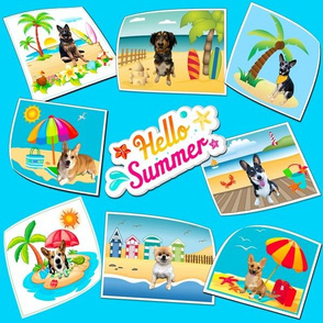 Summer Dog Postcards