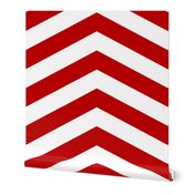 Red and White Chevron