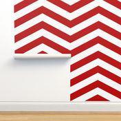 Red and White Chevron