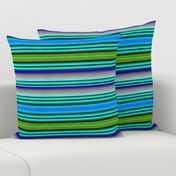 Green and Blue Serape Saltillo