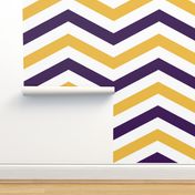 Plum and Gold Chevron