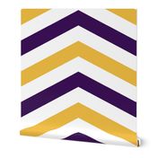 Plum and Gold Chevron