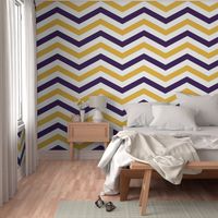 Plum and Gold Chevron