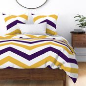 Plum and Gold Chevron