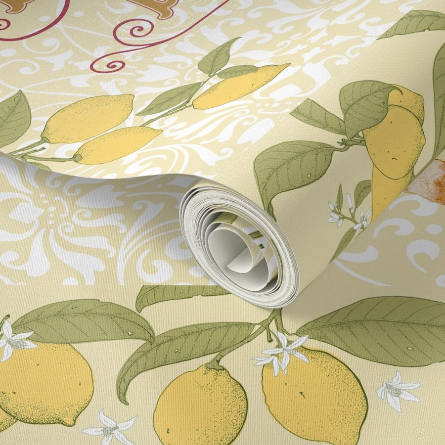 Josette's Lemon Drizzle Cake Tea Towel