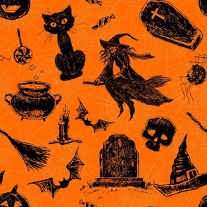 Gothic Halloween pattern